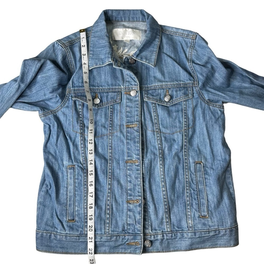 David’s Bridal “The Bride” Embroidered Jean Jacket. Size Small - Picture 3 of 9